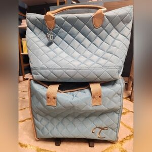 Touchstone Crystal tote and roller bag